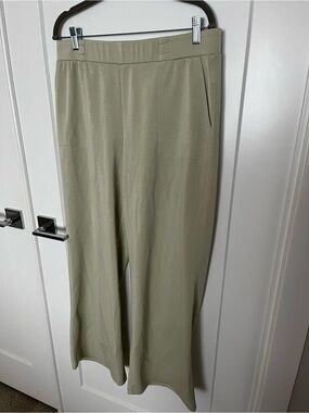 Elie Tahari Wide-Leg Knit Pants in Sage